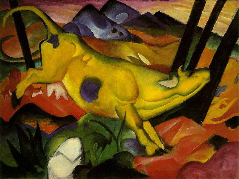 Franz Marc The Yellow Cow oil painting image